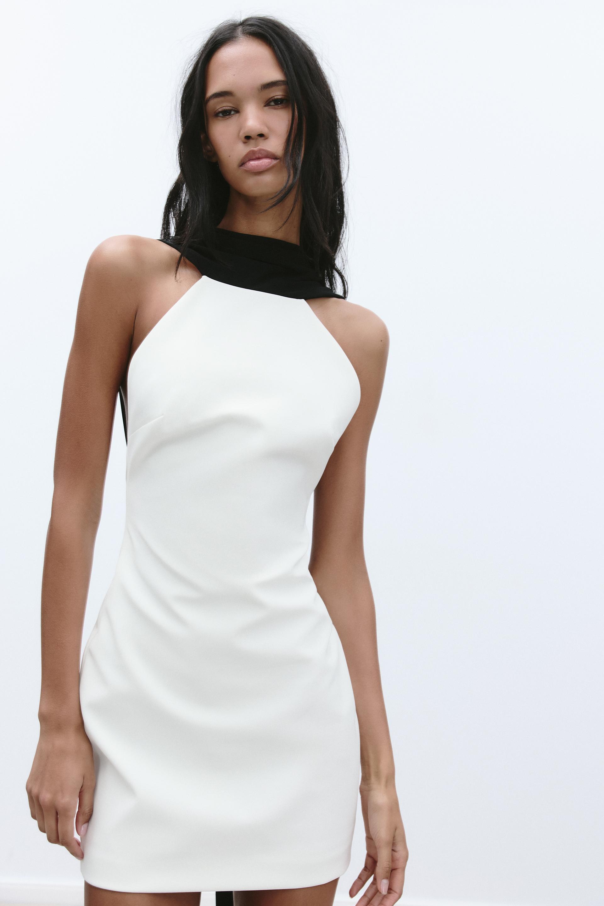 Mía™ | VESTIDO CORTO DE DOS TELAS