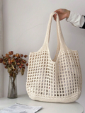 Bolso tote tejido