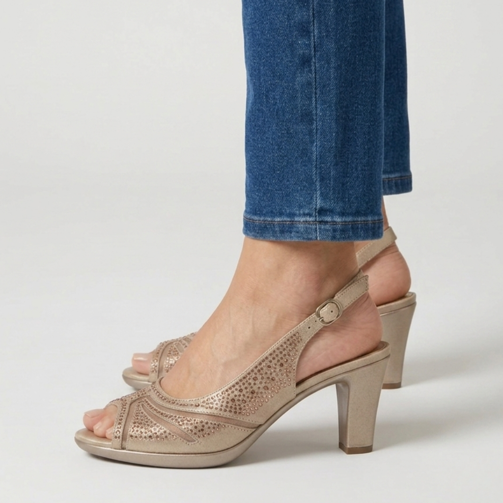 Nami - Sandalia cómoda de mujer con tacón