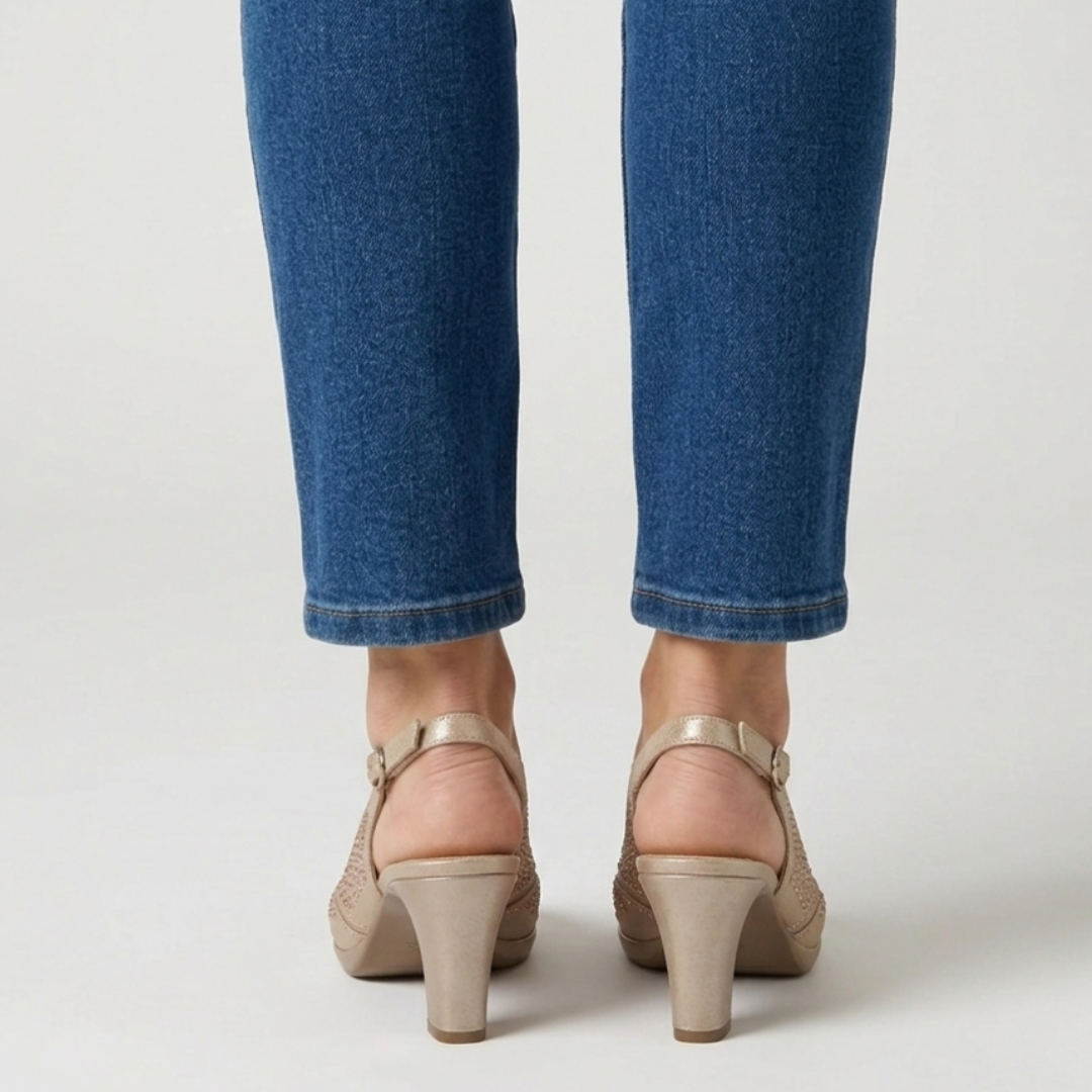 Nami - Sandalia cómoda de mujer con tacón