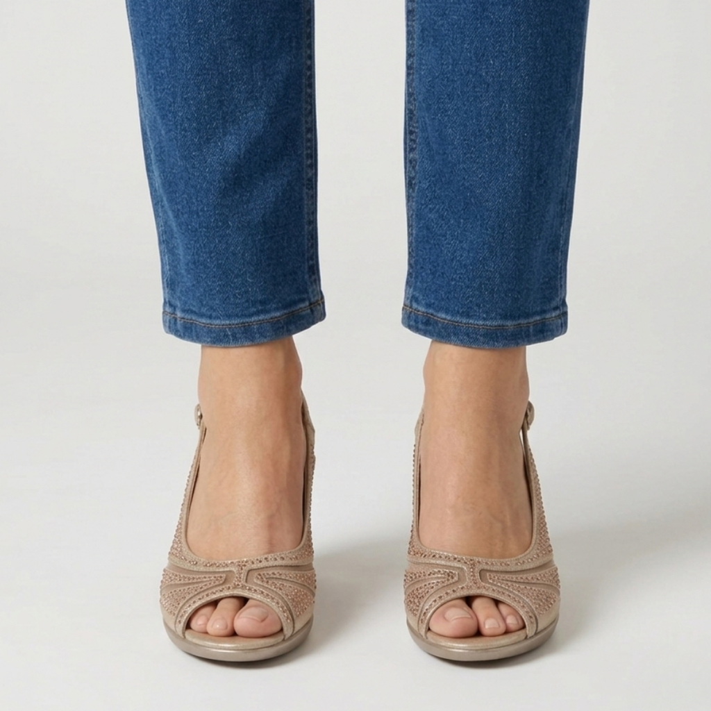 Nami - Sandalia cómoda de mujer con tacón