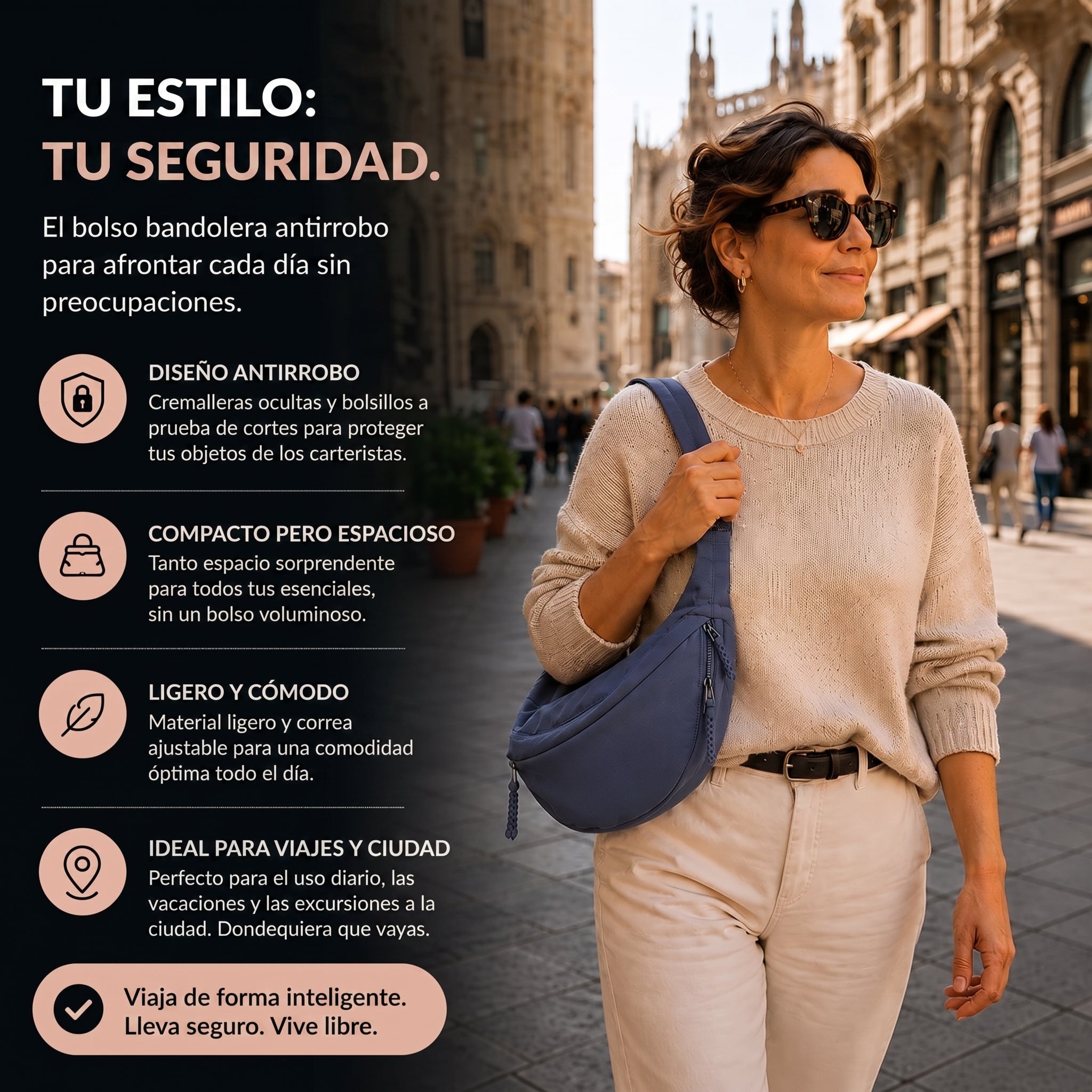 Mara | Bolso de Hombro Azul