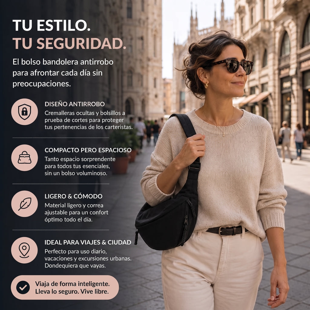 Aria | Bolso de Hombro Negro