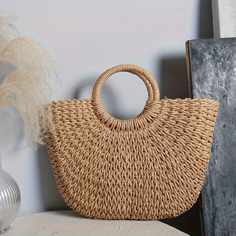 Bolso media luna Serenella cognac talla mediana