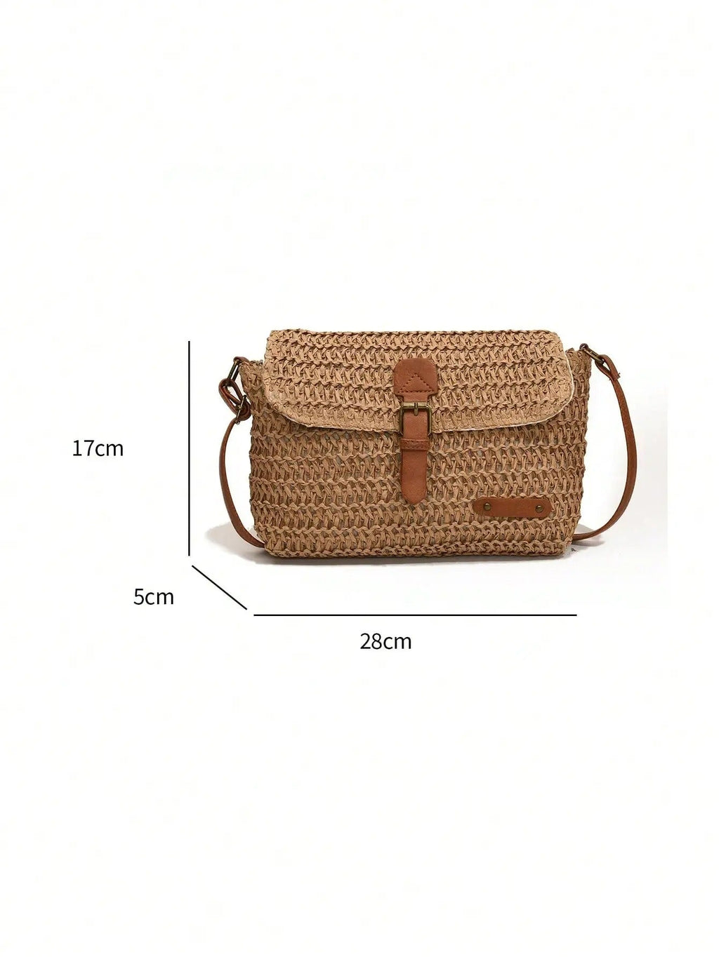 Bolso cruzado de rafia