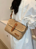 Bolso cruzado de rafia